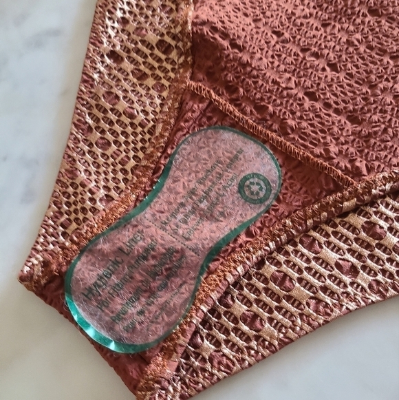 LISA MARIE FERNANDEZ Amber Maillot Swimsuit, Size 10, Rose Gold, NWT - Picture 15 of 16